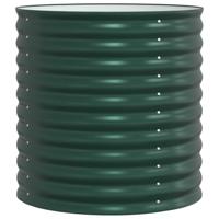 Verhoogde plantenbak Groen 80 x 80 x 81 cm Staal - thumbnail