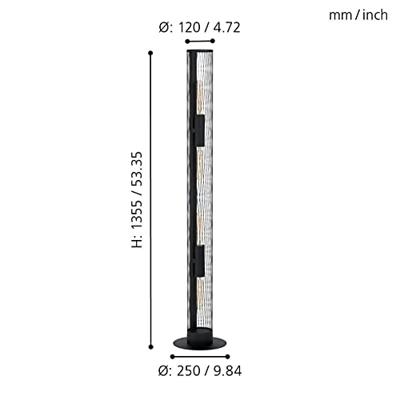 Eglo VloerlampRedcliffe zwart - 43537