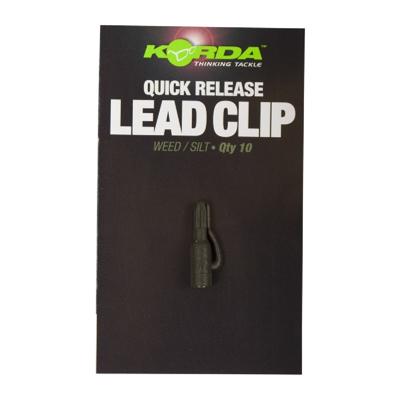 Korda Quick Release Lead Clips Weed / Silt