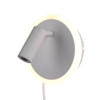 Trio WandlampJordan met spot mat wit - 229210231 - thumbnail