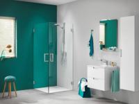 Swingdeur Sealskin 'I AM' 100x200 cm RVS Helder + Antikalk - thumbnail