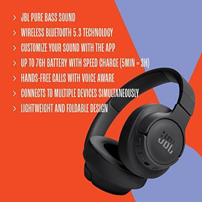 JBL TUNE 720BT bluetooth Over-ear hoofdtelefoon zwart