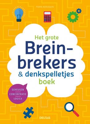 Het grote breinbrekers & denkspelletjes boek - Pierre Berloquin - Hardcover (9789044754810)