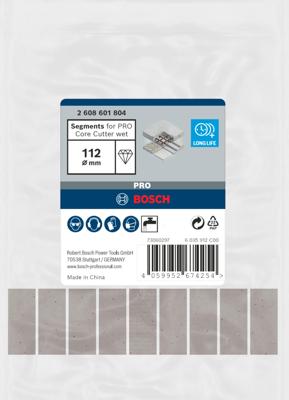Bosch Accessoires Segmenten voor PRO Core Cutter wet | 112 mm | 1 1/4-inch UNC - 2608601804