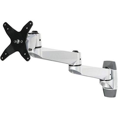 SpeaKa Professional SP-1624856 SuperSwivel Monitor-wandbeugel 1-voudig 25,4 cm (10) - 76,2 cm (30) Zilver-zwart Kantelbaar, Zwenkbaar, Roteerbaar