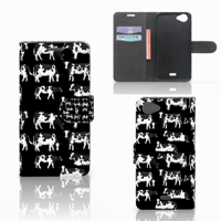 Wiko Rainbow Jam Telefoonhoesje met Pasjes Koetjes - thumbnail