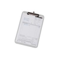 Klembord ABS met aftrekbare haakoog DIN A4 grijs EICHNER - thumbnail