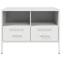 Tv-meubel 68x39x50,5 cm staal wit - thumbnail