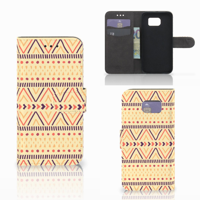 Samsung Galaxy S6 Edge Telefoon Hoesje Aztec Yellow - thumbnail