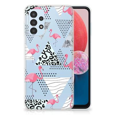 Samsung Galaxy A13 4G | TPU Hoesje | Flamingo Triangle