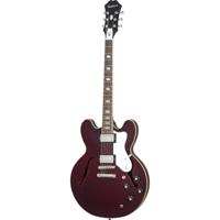Epiphone Noel Gallagher Riviera Dark Wine Red semi-akoestische gitaar met koffer - thumbnail