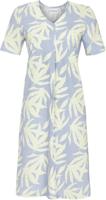 Elegant flora nachthemd blauw - thumbnail