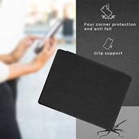 Lunso - Kobo Aura H2o edition 1 hoes (6.8 inch) - Vegan Saffiano Leren sleep cover - Zwart - thumbnail