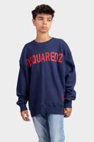 Dsquared2 Slouch Fit Sweater KIDS Navy - Maat 104 - Kleur: Blauw | Soccerfanshop - thumbnail
