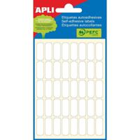Apli witte etiketten ft 8 x 20 mm (b x h), 240 stuks, 40 per blad (2668) - thumbnail