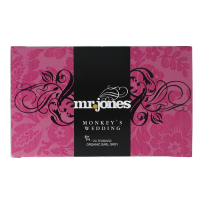 Mr. Jones Monkeys wedding earl grey bio 20 Zakjes Mr. Jones Monkeys wedding earl grey bio 20 Zakjes
