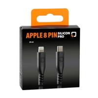 Optiline siliconen kabel usb type c > apple 8 pin - 20 cm - thumbnail