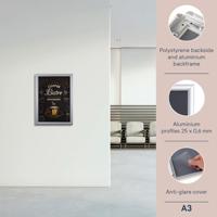 Europel clicklijst Economy, lijst 25 mm, ft A3, zilver - thumbnail