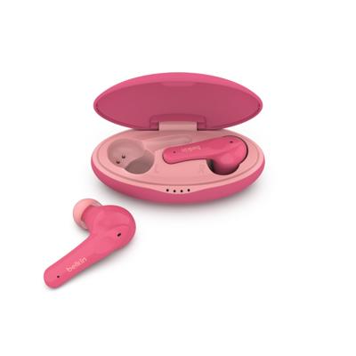 Belkin SoundForm Nano In Ear headset Bluetooth Pink Headset, Oplaadbox, Bestand tegen zweet Belkin SoundForm Nano In Ear headset Bluetooth Pink Headset, Oplaadbox, Bestand tegen zweet