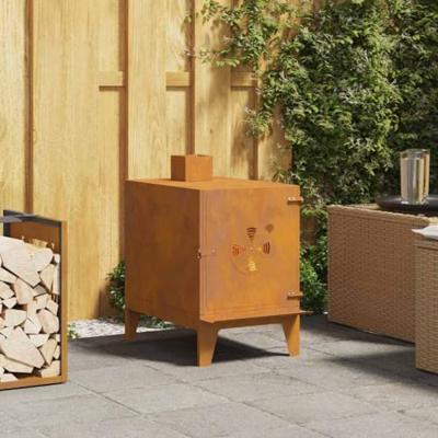 VidaXL Campingkachel 35x50x60 cm cortenstaal VidaXL Campingkachel 35x50x60 cm cortenstaal