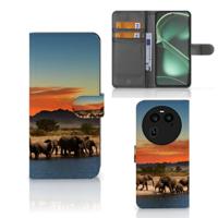 OPPO Find X6 | Telefoonhoesje | Met pasjeshouder | Olifanten - thumbnail