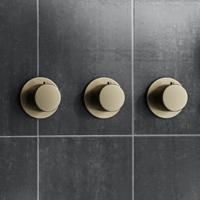 Thermostaatkraan Afbouwdeel AquaSplash Plus Geborsteld Messing Mat Goud Aquasplash - thumbnail