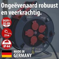 Brennenstuhl Professional kabelhaspel | 300 KU 2200 | IP44 | 25m | H07RN-F 3G2,5 - 9232250100 - thumbnail