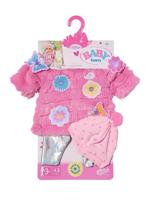 BABY born roze jas kledingset - 43 cm - thumbnail