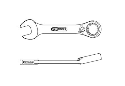 KS Tools 503.4636 503.4636 Steek-ringratelsleutel Sleutelbreedte (metrisch) 13 mm KS Tools 503.4636 503.4636 Steek-ringratelsleutel Sleutelbreedte (metrisch) 13 mm