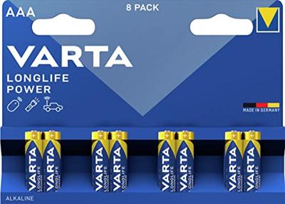 Varta batterij Longlife Power AAA, blister van 8 stuks