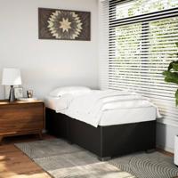 Bedframe kunstleer zwart 100x200 cm - thumbnail