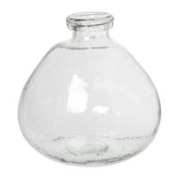 Vaas recycle look - transparant - ø20x20.5 cm - thumbnail