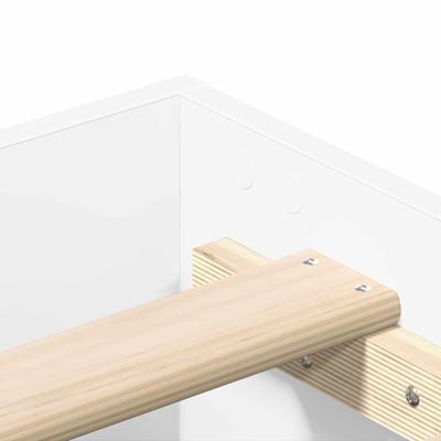 Bedframe zonder matras 160x200 cm spaanplaat wit