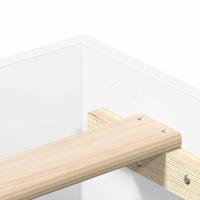 Bedframe zonder matras 120x190 cm spaanplaat wit - thumbnail