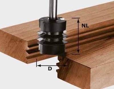 Festool HW S8 D34/NL32 Verlijmfrees - 491034