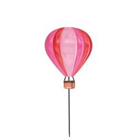 Luchtballon steker metaal roze 18x65cm - thumbnail