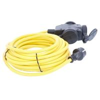 AS Schwabe 61456 Stroom Verlengkabel 16 A Geel 10.00 m AT-N07V3V3-F 3G 1,5 mm² - thumbnail