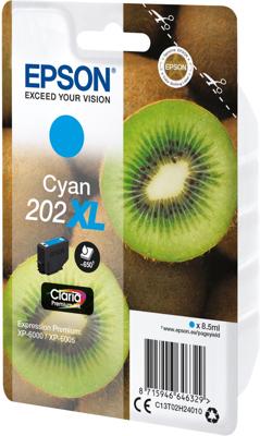 Epson Inktcartridge 202XL Origineel Cyaan C 13 T 02H24010 Epson Inktcartridge 202XL Origineel Cyaan C 13 T 02H24010