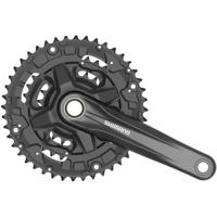 Crankstel 6/7/8 speed Shimano Tourney FC-TY501 met 175mm crankarm 48 x 38 x 28T - zwart - thumbnail