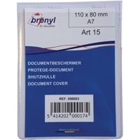 Bronyl U-mapje uit transparante PVC van 180 micron, ft A7 - thumbnail