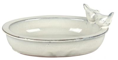 Esschert Design Keramiek ovaal vogelbad