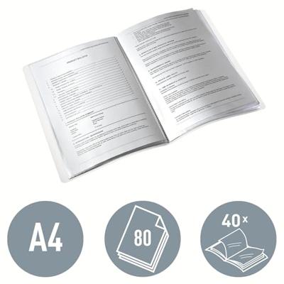 Leitz Presentatieboek 46320026 DIN A4 Aantal mappen:40 Rood 1 stuk(s)