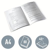 Leitz WOW showalbum A4, 40 hoezen, rood - thumbnail
