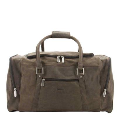 Bear Design leren reistas Dark Nature donkerbruin