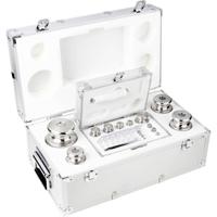 Kern 354086 Gewichtenset 354-086, OIML-klasse M2, nominale waarde 1 g - 5 kg, knop, roestvrij staal fijngedraaid, in aluminium etui - thumbnail