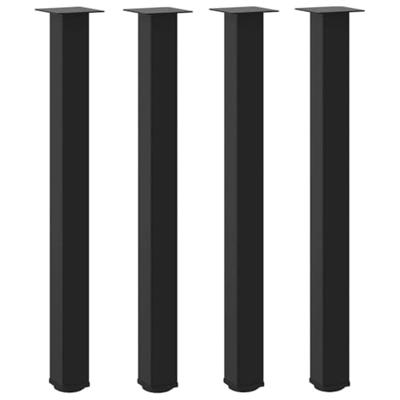Bartafelpoten 4 st 90-92 cm staal zwart