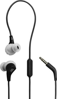 JBL Endurance Run 3 bedrade sporthoofdtelefoon met FlipHook & TwistLock-technologie, IP65 stofdicht en waterbestendig, JBL Pure Bass Sound, in-line microfoon en afstandsbediening, USB-C, zwart/grijs