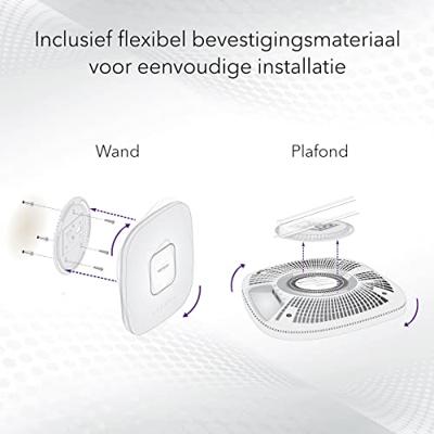 NETGEAR Insight Cloud Managed WiFi 6 AX6000 Tri-band toegangspunt voor meerdere gigs (WAX630)
