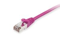 Equip 605557 RJ45 Netwerkkabel, patchkabel CAT 6 S/FTP 0.50 m Violet Vergulde steekcontacten 1 stuk(s) - thumbnail
