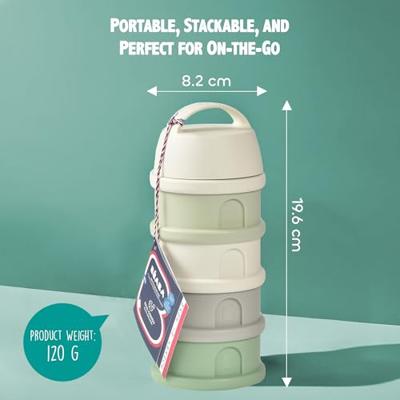 Melkdispenser met 4 vakken BEABA groen